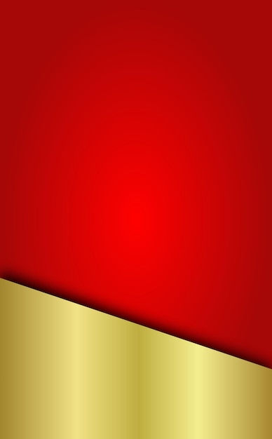 Vector fondo rojo con una línea dorada