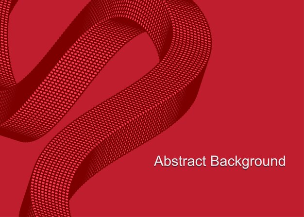 Un fondo rojo con una línea roja que es abstracta