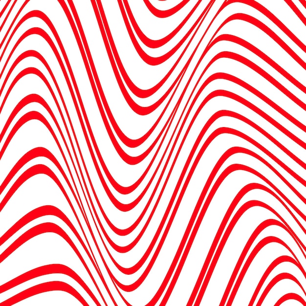 un fondo rojo con líneas onduladas