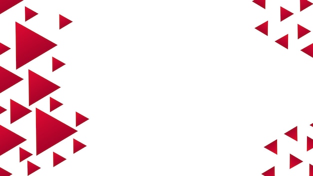 fondo rojo moderno y minimalista con geometría abstracta en fondo blanco