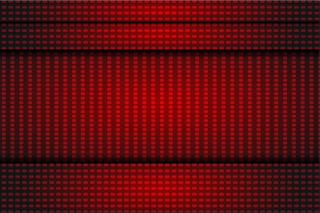 Fondo rojo y negro con un patrón de puntos y números.
