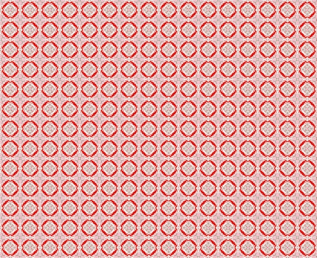 un fondo rojo con un patrón de círculos