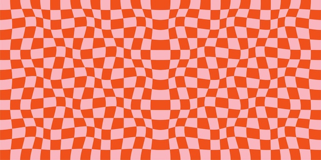 Un fondo rojo con un patrón de cuadrados y cuadrados.