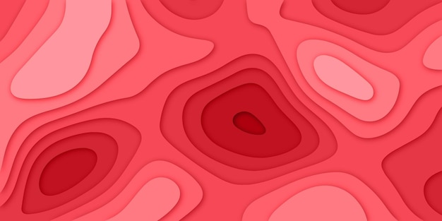 Un fondo rojo con un patrón en forma de corazón