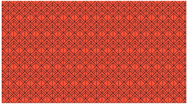 un fondo rojo con patrones geométricos