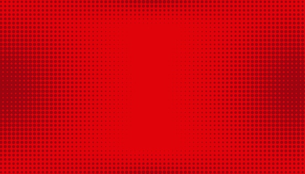 Fondo rojo con puntos de semitono.