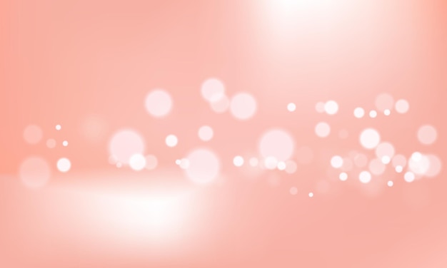 Fondo rojo vectorial con bokeh brillante y brillante