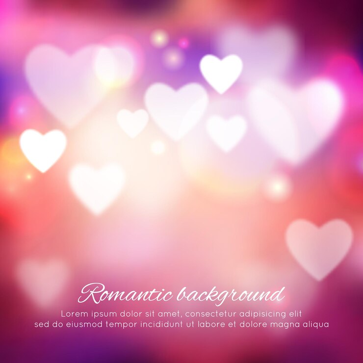 Vector fondo romántico de san valentín