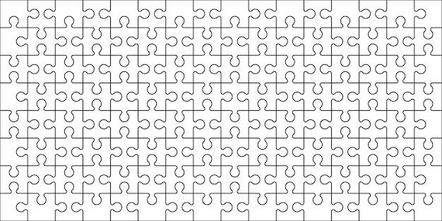 Fondo de rompecabezas grupo horizontal de piezas de rompecabeas