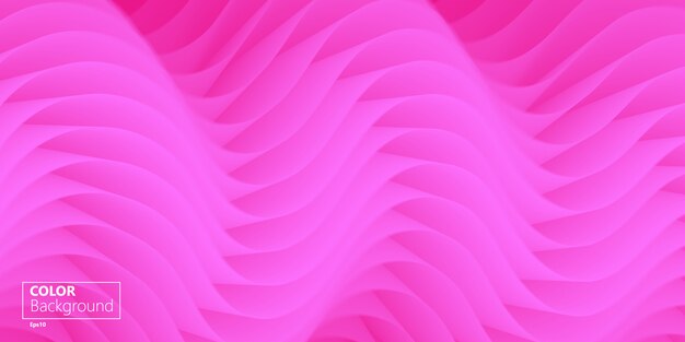 Fondo rosa 3d Página de destino. Forma fluida.