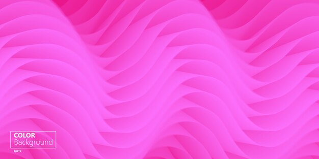 Fondo rosa 3d página de destino. forma fluida.