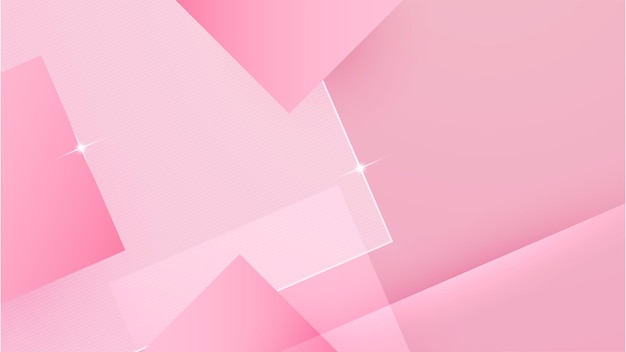 Fondo rosa abstracto con formas geométricas y tono de color de San Valentín