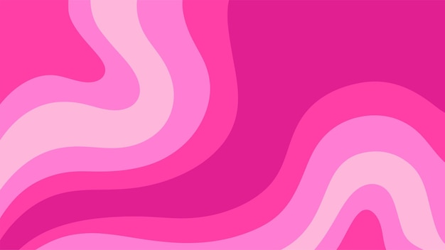 Fondo rosa abstracto ondulado Diseño de estilo retro psicodélico de moda
