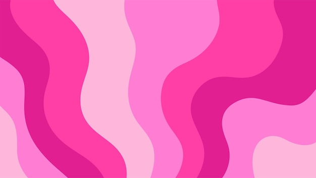 Fondo rosa abstracto ondulado Diseño de estilo retro psicodélico de moda
