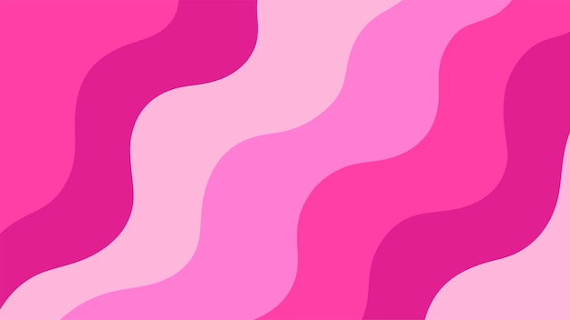 Fondo rosa abstracto ondulado Diseño de estilo retro psicodélico de moda