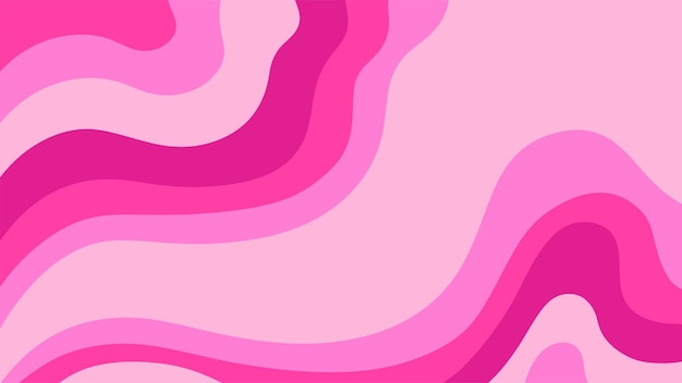 Fondo rosa abstracto ondulado Diseño de estilo retro psicodélico de moda