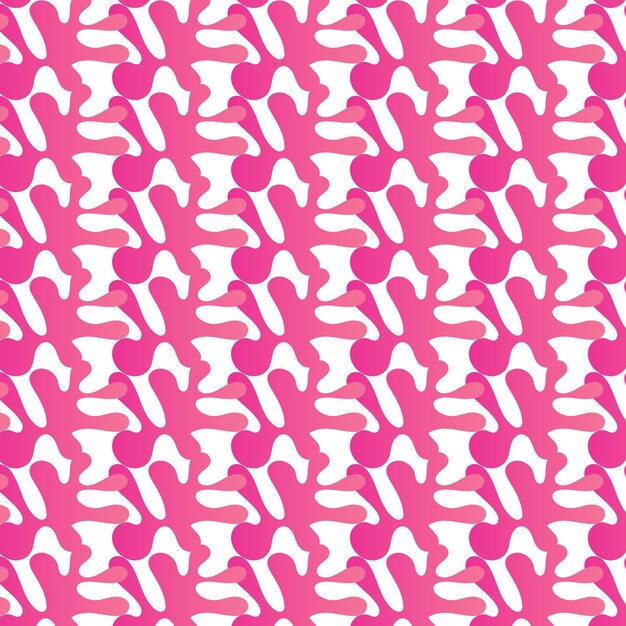 Vector un fondo rosa y blanco con un patrón de diferentes formas.