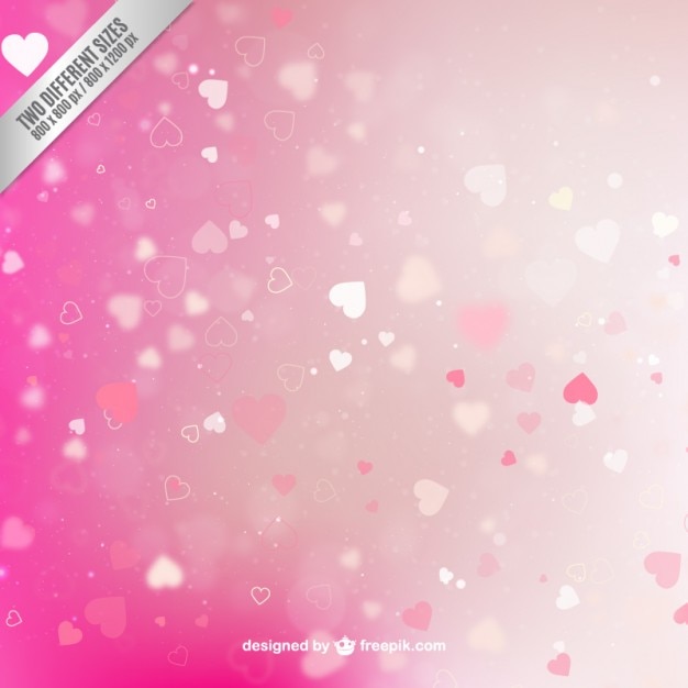 Vector fondo rosa bokeh del día de san valentín