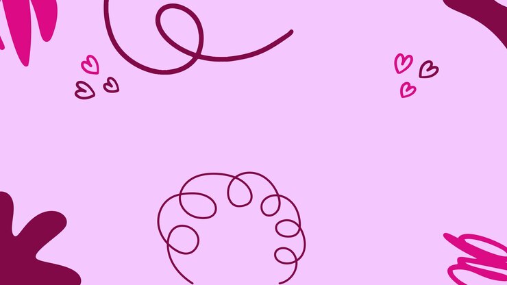 un fondo rosa con un círculo rosa y una línea de círculos