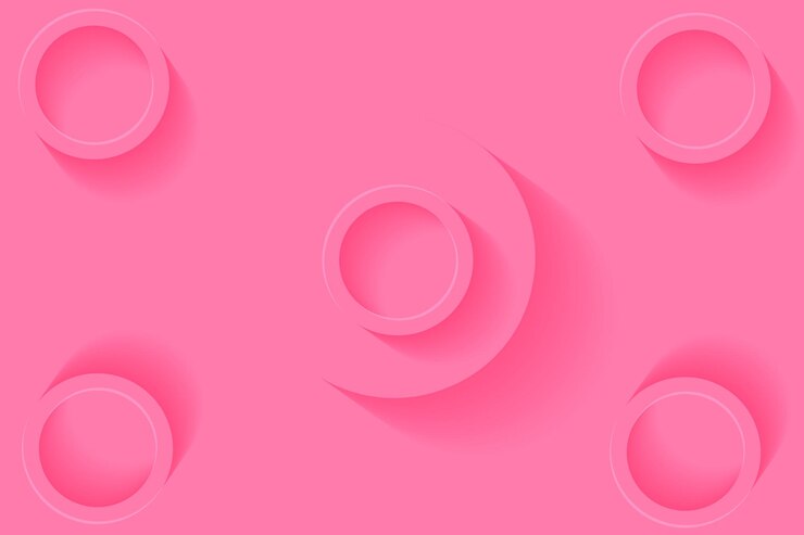 un fondo rosa con círculos como círculos y círculos
