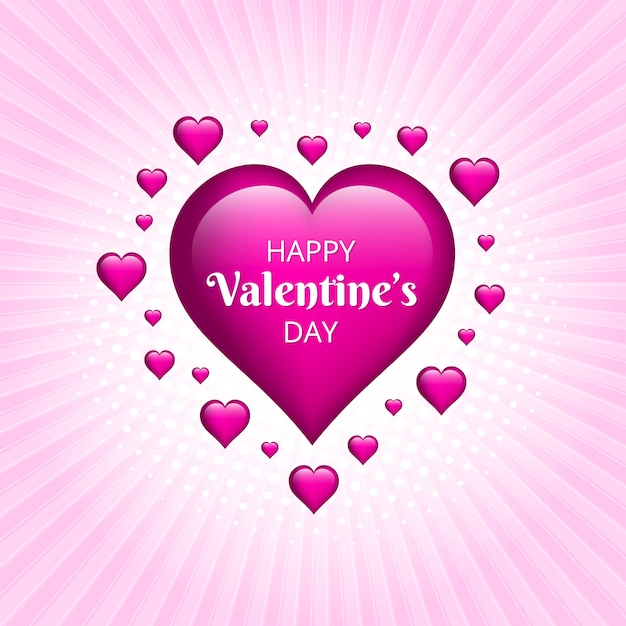 Fondo rosa dia de san valentin