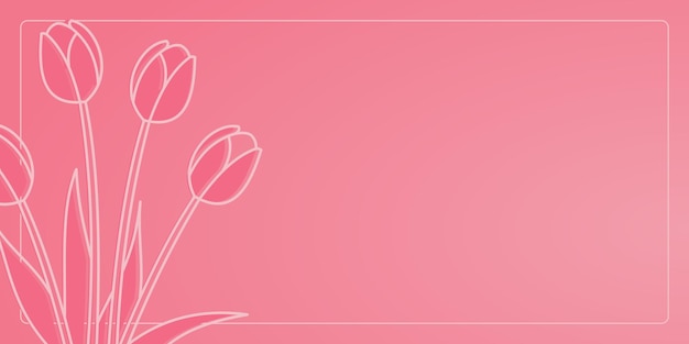 un fondo rosa con un dibujo de un corazón con las palabras flores