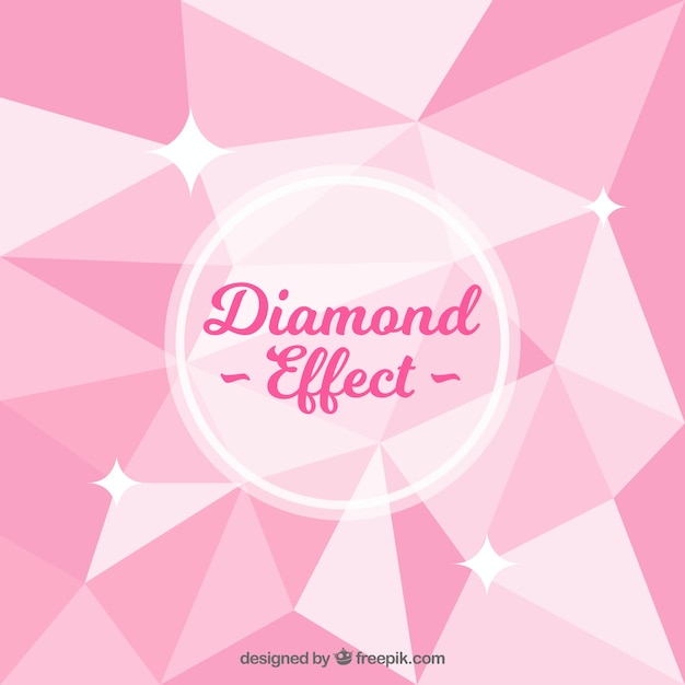 Vector fondo rosa con efecto diamante