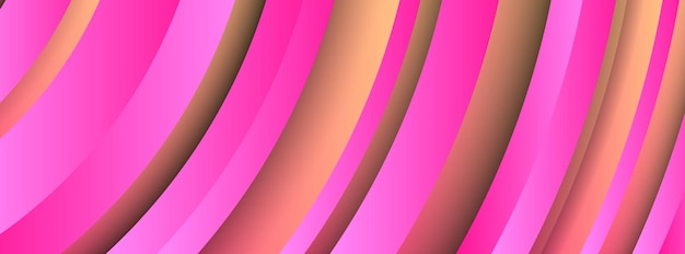 Fondo rosa geométrico de moda con formas de círculos abstractos. Diseño de banner. Diseño de patrón dinámico futurista. Ilustración vectorial