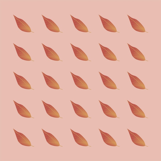 Un fondo rosa con hojas.