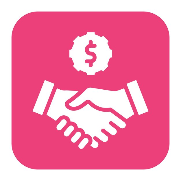 un fondo rosa con una imagen de una mano sacudiendo a otra persona