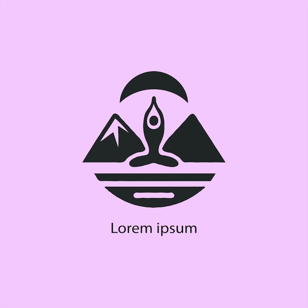 un fondo rosa con una imagen de montañas y una pirámide