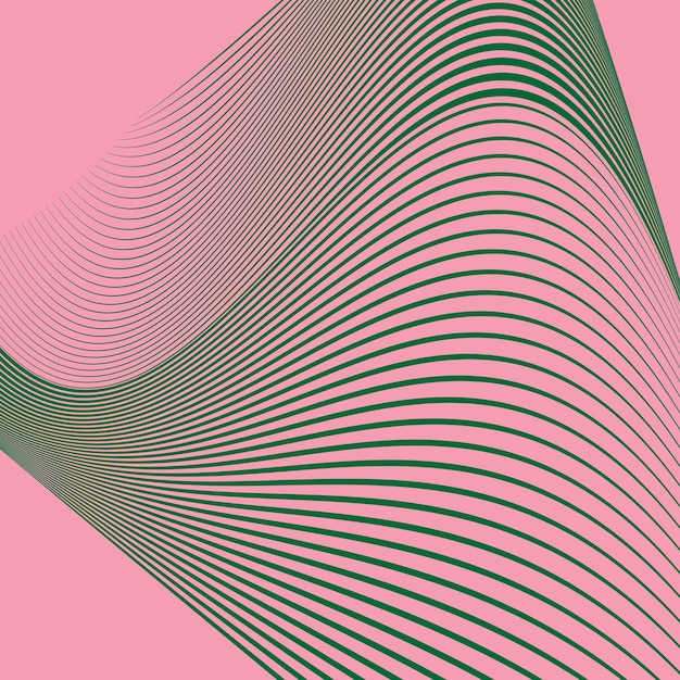 un fondo rosa con líneas verdes y blancas