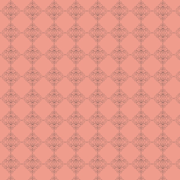 un fondo rosa con un patrón de elementos decorativos