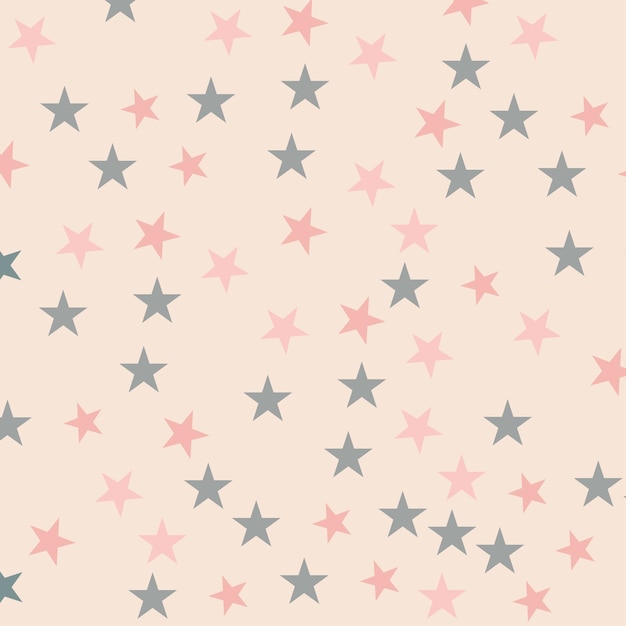 un fondo rosa con un patrón de estrellas y un lugar para su texto