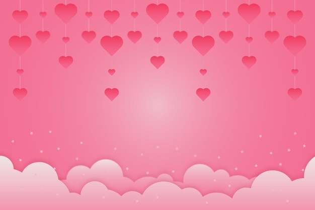 fondo rosa romántico con amor