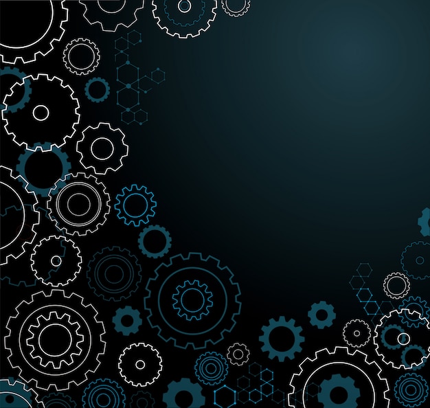 Fondo de rueda de engranajes abstractos