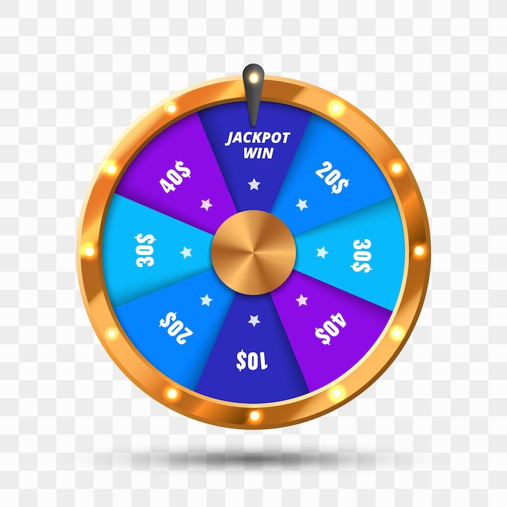 Vector fondo de la rueda de la fortuna ilustración de la ruleta de la suerte del vector concepto de casino en línea