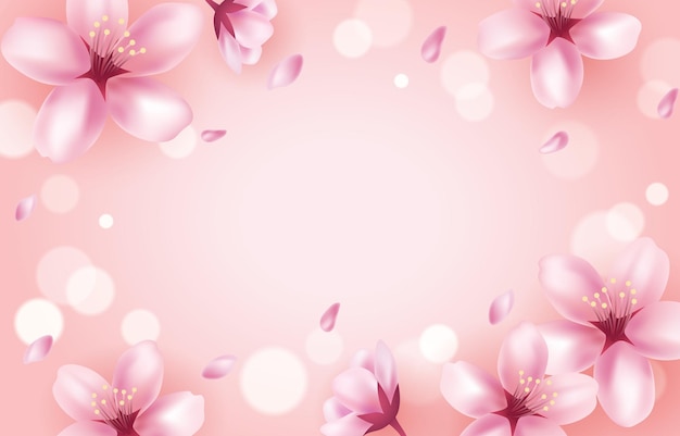 Fondo de Sakura de flor de durazno