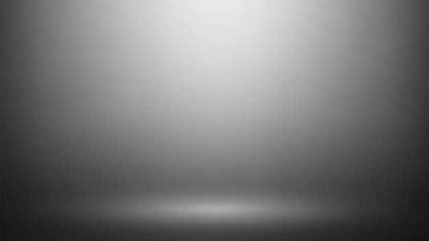 El fondo de la sala de estudio de color gris vacío se puede usar para mostrar el fondo y el producto
