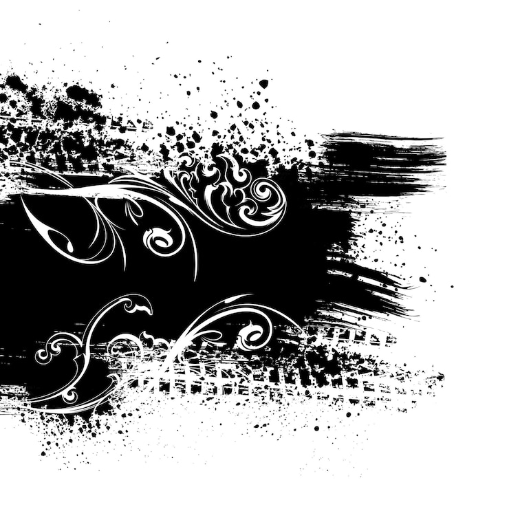 Vector fondo de salpicadura negra