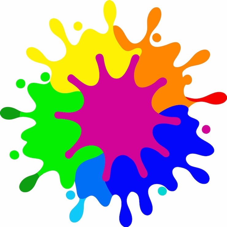 Vector fondo con salpicaduras de pintura gratis