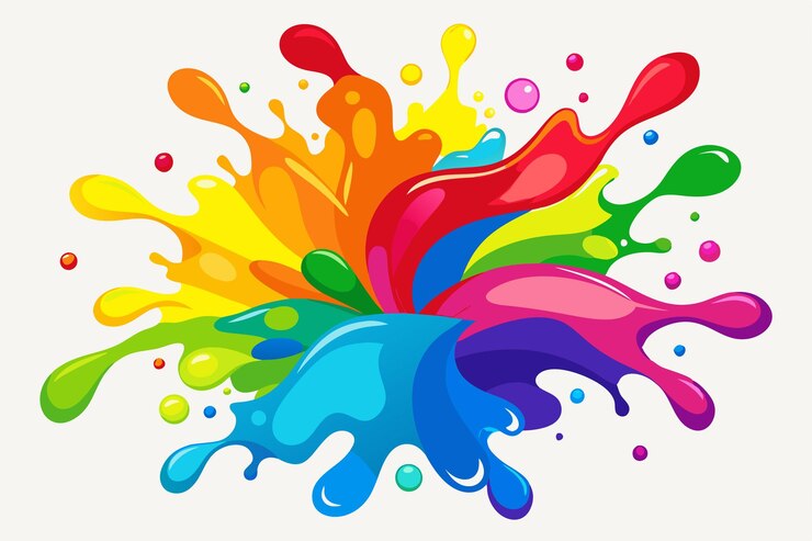 Vector fondo con salpicaduras de pintura gratis