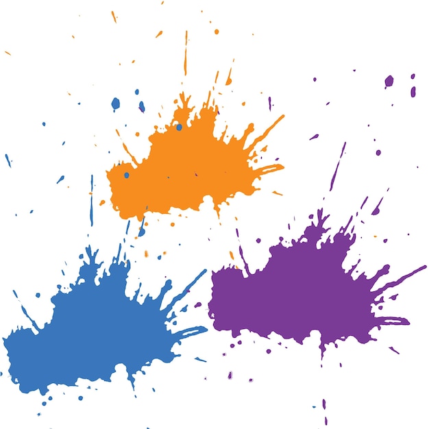 Fondo de salpicaduras de tinta de colores