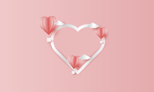 Fondo de saludo de feliz día de San Valentín