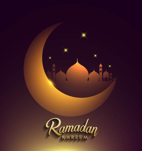Fondo de saludos de Ramadán