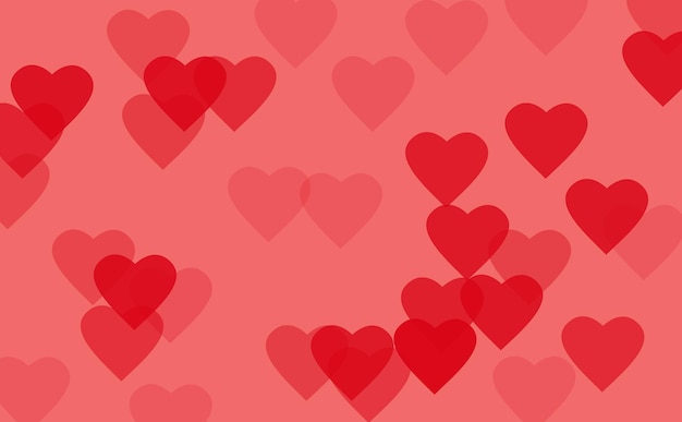 Fondo De San Valentín Con Corazón Rosa