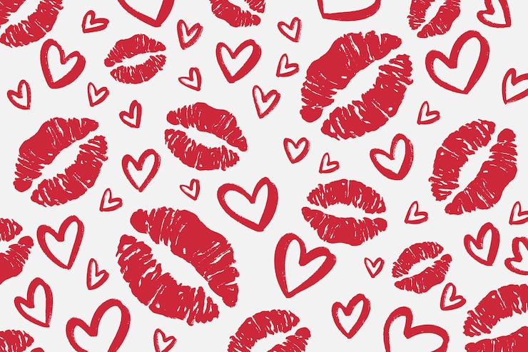 Vector fondo de san valentín dibujado a mano