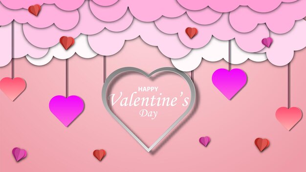 fondo de San Valentín. ilustración vectorial