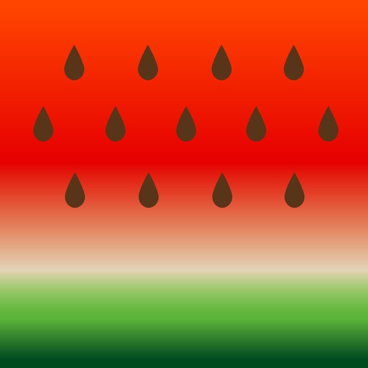 Vector fondo de sandía rayas verdes y rojas ilustración de verano vector patrón de alimentos abstracto textura de semilla