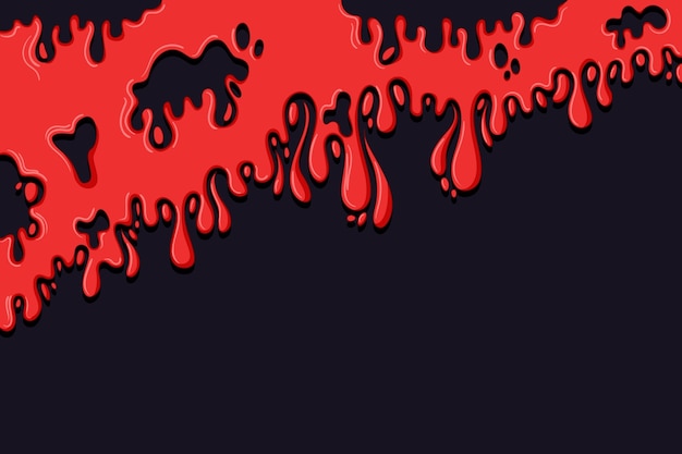 Vector fondo de sangre dibujado a mano